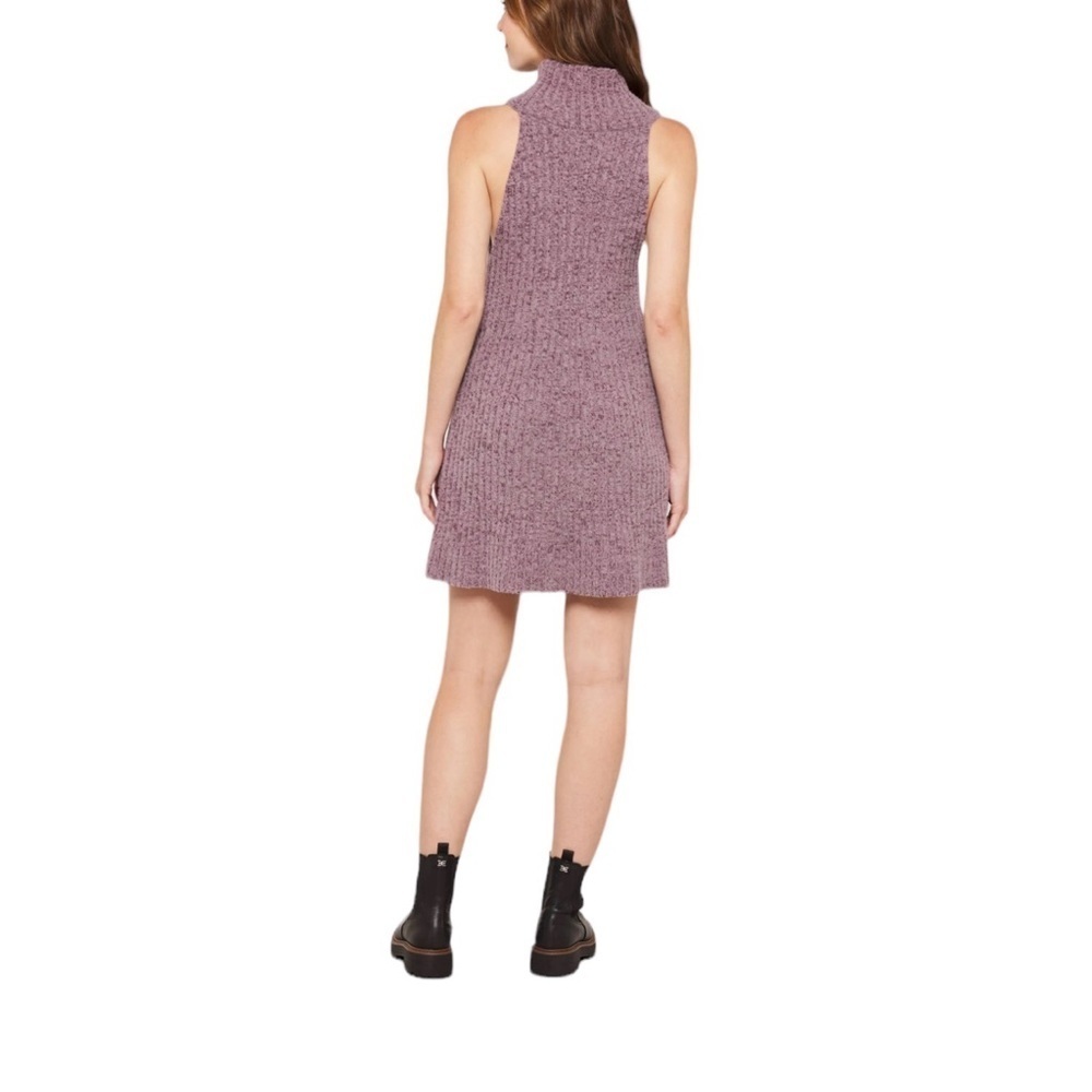 Free People Women’s Purple Claude Mockneck Mini Knit Dress - Picture 10 of 11